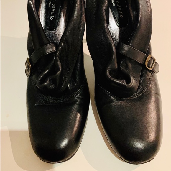 SCORAH PATTULLO Black Leather Booties Size 38.5 - Picture 3 of 7